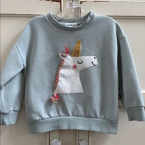 petite hailey unicorn sweatshirt